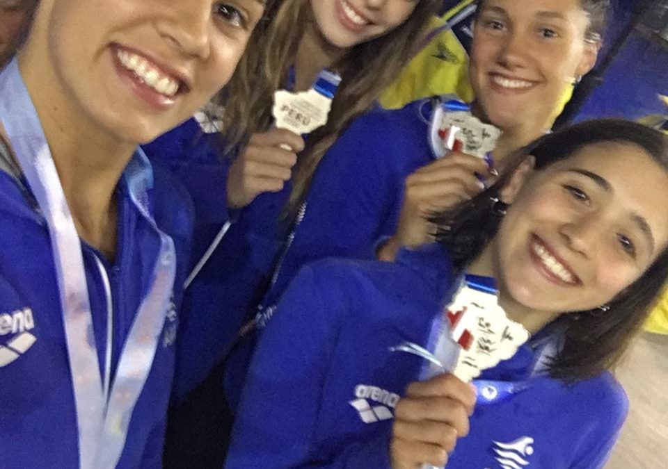 Medallas por doquier en la Natación en el Sudamericano de Perú