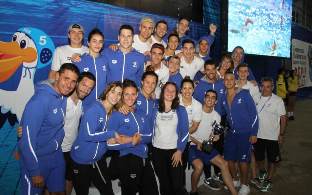 Histórica actuación de la Selección Argentina de natación en el Sudamericano de Perú