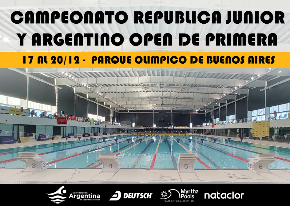 RESULTADOS CAMPEONATO REPUBLICA JUNIOR Y ARGENTINO OPEN DE PRIMERA 17 AL 20/12 – POBA
